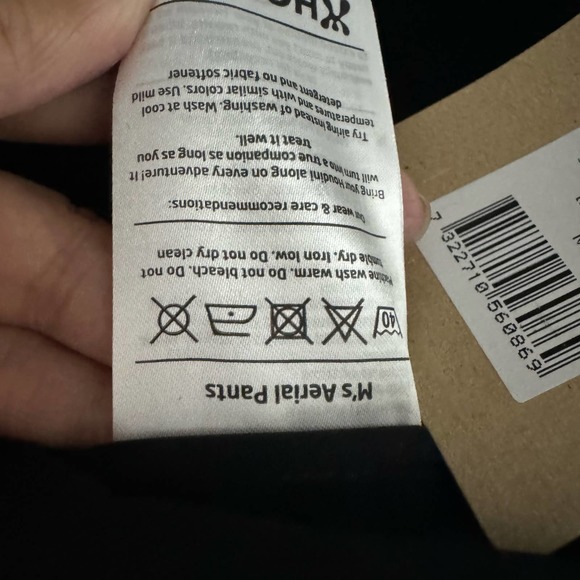 Houdini M's Aerial Chino Pants Regular Tapered Fit Black Performance Men's XL - Picture 13 of 14